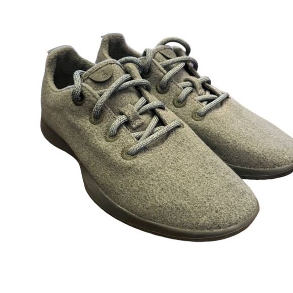 Allbirds Wool Runners Ladies Dark Sage Green Laced Size 9 - Picture 1 of 10